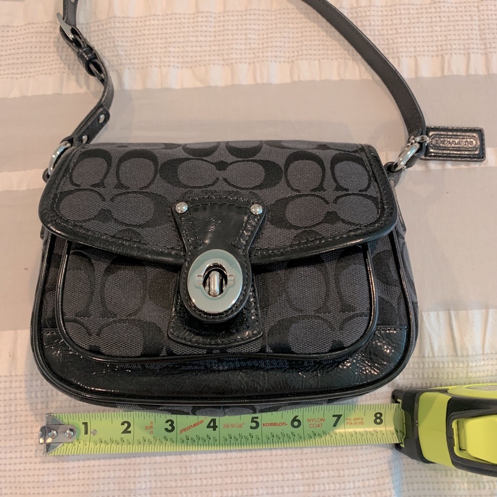 Coach shoulder black purse